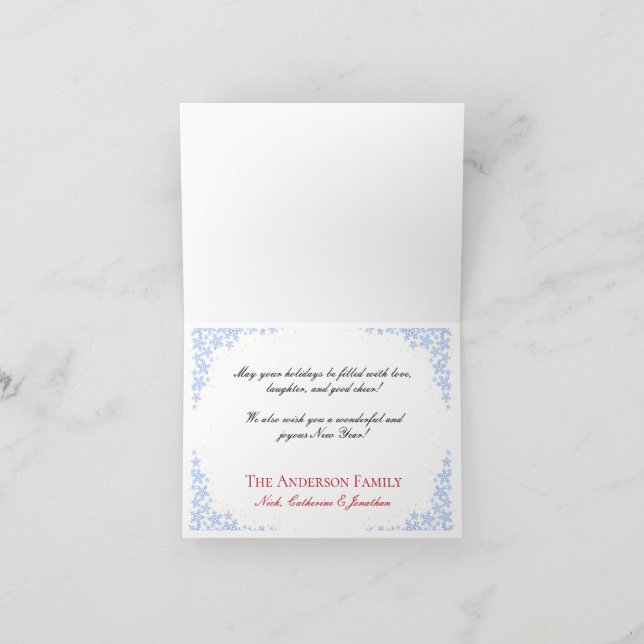 Winter Wonderland Scene | Holiday & New Year Card (Inside)