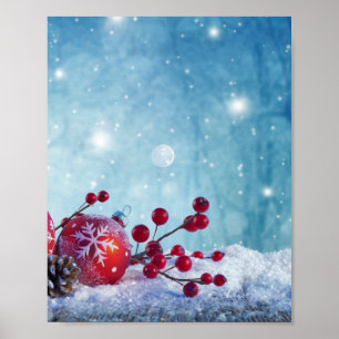 Winter Wonderland Scene Poster
