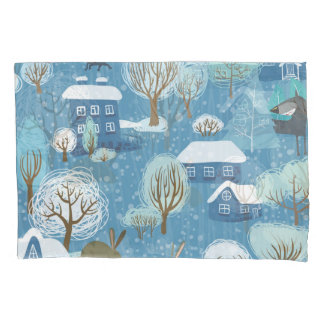 Winter Wonderland: Scenic Pattern Pillowcase