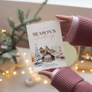 Winter Wonderland Season's Greetings Holiday Card