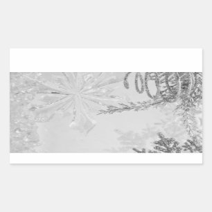 "Winter Wonderland" series v Rectangular Sticker