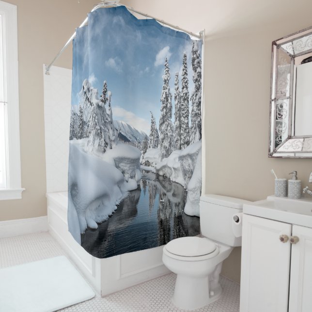 Winter Wonderland Shower Curtain (In Situ)