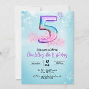 `winter Wonderland Slumber party Invitation