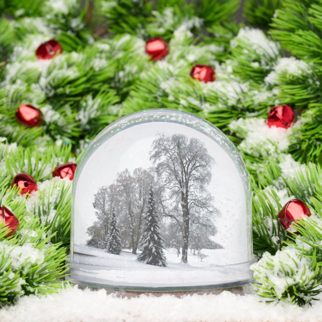 Winter Wonderland Snow Globe Snow Forest Snowglobe (Christmas)
