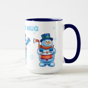 Winter Wonderland snow people mug custom name