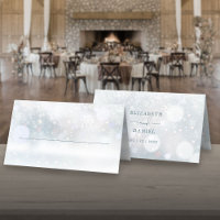 Winter Wonderland Snow Wedding Folded