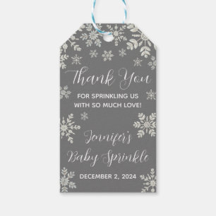 Winter Wonderland, Snowflake Baby Sprinkle, Shower Gift Tags