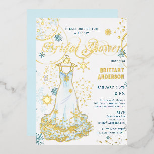 Winter Wonderland Snowflake Dress Bridal Shower
