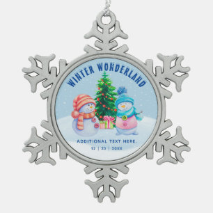 Winter Wonderland Snowflake Framed Ornament