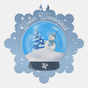 Winter Wonderland Snowflake Tree Decoration Card