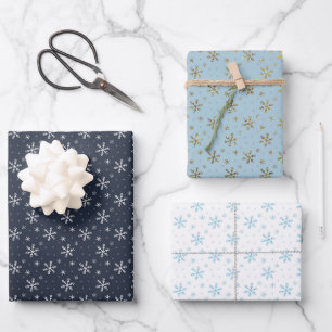 Winter Wonderland Snowflakes Wrapping Paper Sheet
