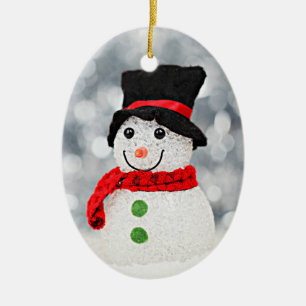 Winter Wonderland Snowman Ceramic Tree Decoration