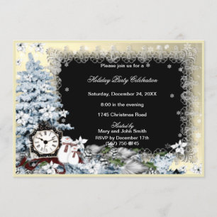 Winter Wonderland Snowman Christmas Party Invite