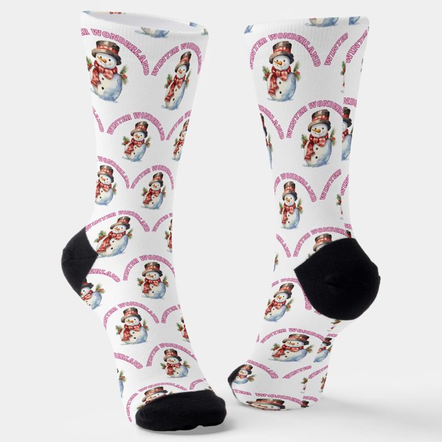 Winter Wonderland Snowmen Socks (Creator Uploaded)