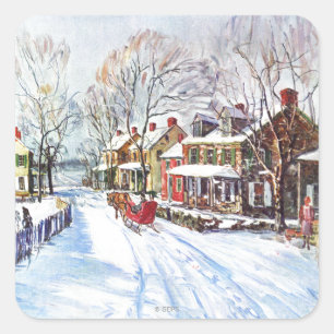 Winter Wonderland Square Sticker
