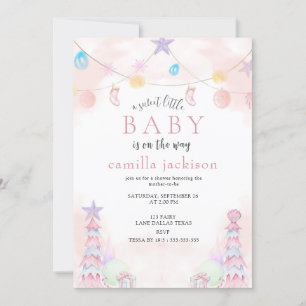Winter Wonderland Sweet Little Baby Shower Invitation