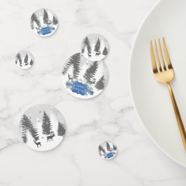 Winter Wonderland Table Confetti - Blue (Group)