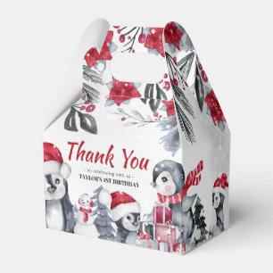 Winter Wonderland Thank You Favour Box
