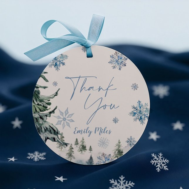 Winter Wonderland Thank You Favour Tags (Creator Uploaded)