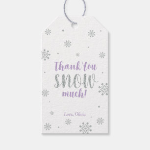 Winter wonderland Thank you snow much Favour tag