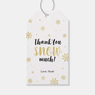 Winter wonderland Thank you snow much Favour tag