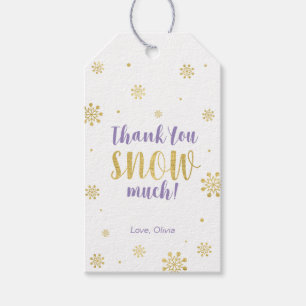 Winter wonderland Thank you snow much Favour tag