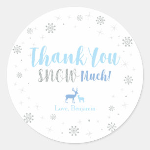 Winter wonderland, Thank you snow much sticker