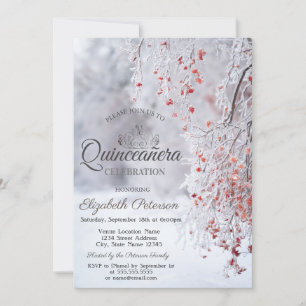Winter Wonderland Tiara, Quinceañera  Invitation