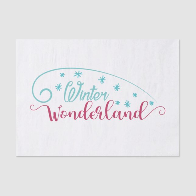 Winter Wonderland Tissue Paper (Front)