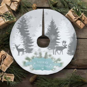 Winter Wonderland Tree Skirt - Teal