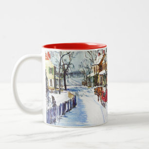 Winter Wonderland Two-Tone Coffee Mug