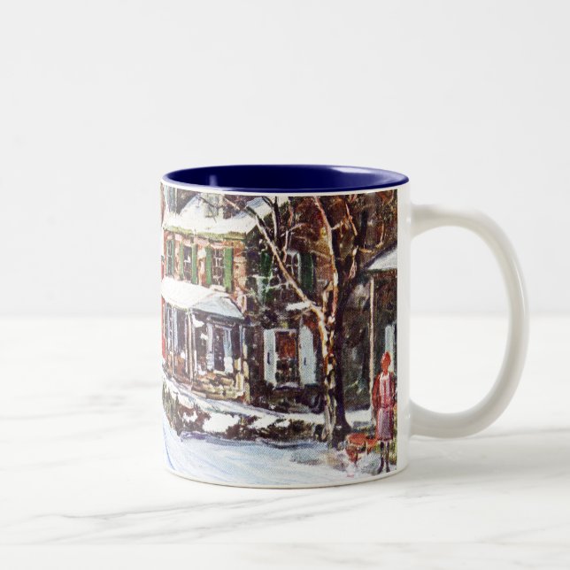 Winter Wonderland Two-Tone Coffee Mug (Right)
