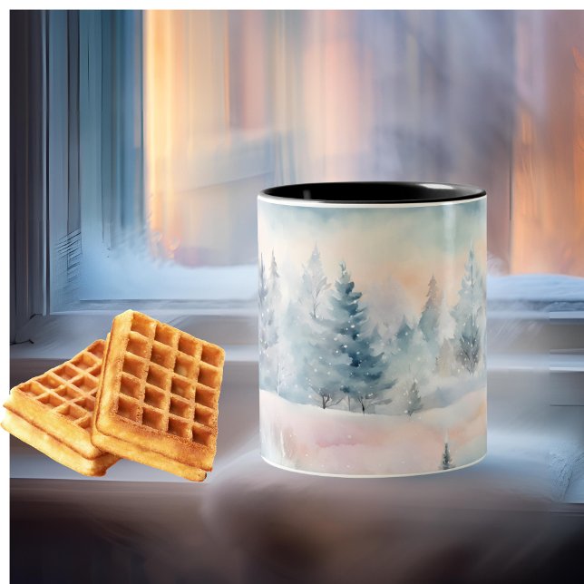 winter wonderland Two-Tone coffee mug (Creator Uploaded)