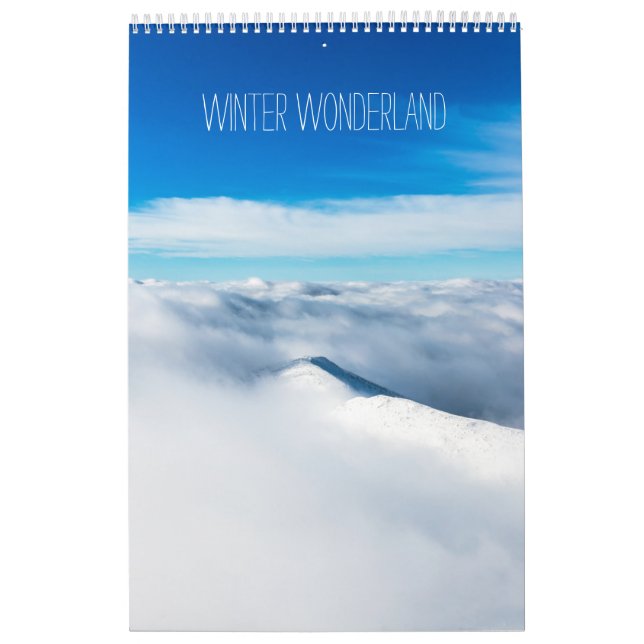 Winter wonderland v2 landscape photo calendar (Cover)