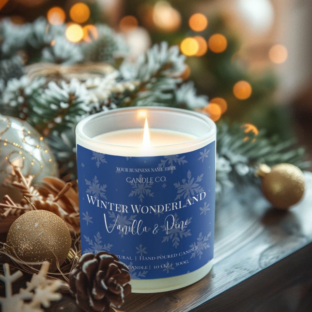 Winter Wonderland Vanilla & Pine | candle labels (Creator Uploaded)