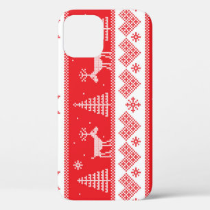 Winter Wonderland: Vintage Seamless Design. iPhone 12 Case