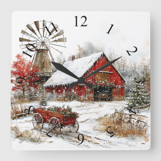 Winter Wonderland Wall Clock (Front)