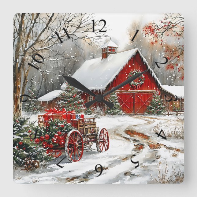 Winter Wonderland Wall Clock (Front)