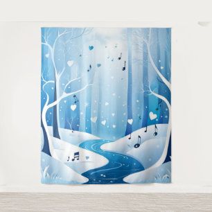 Winter Wonderland Wedding Backdrop Tapestry