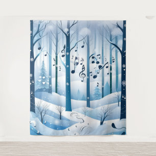 Winter Wonderland Wedding Backdrop Tapestry