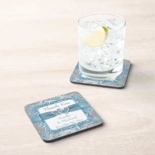 Winter Wonderland Wedding Favour Coaster Set (6)