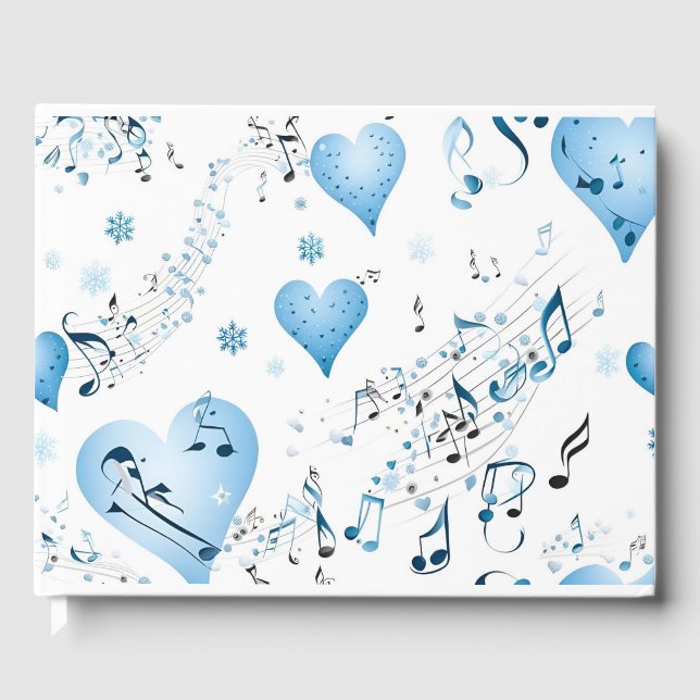 Winter Wonderland Wedding Guest Book (Front)