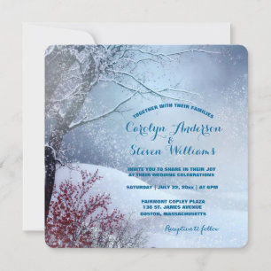 Winter Wonderland Wedding Invitation