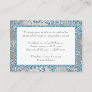 Winter Wonderland Wedding Reception Insert