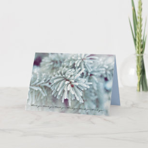 Winter Wonderland Wedding Thank You Card