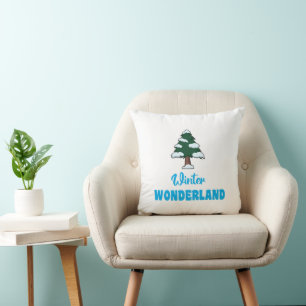 "Winter Wonderland" With Winter Tree Cushion