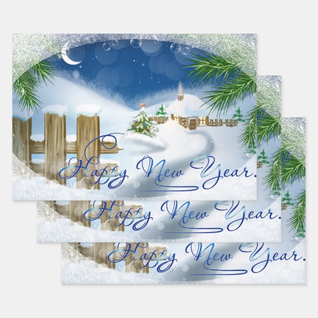 Winter Wonderland Wrapping Paper Sheet (Set)