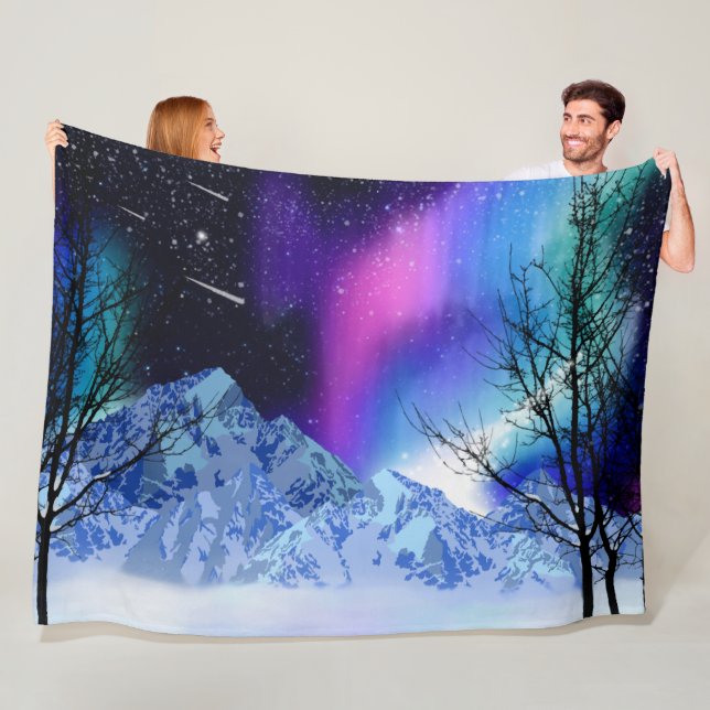 Winter Wonderlights Fleece Blanket (In Situ)