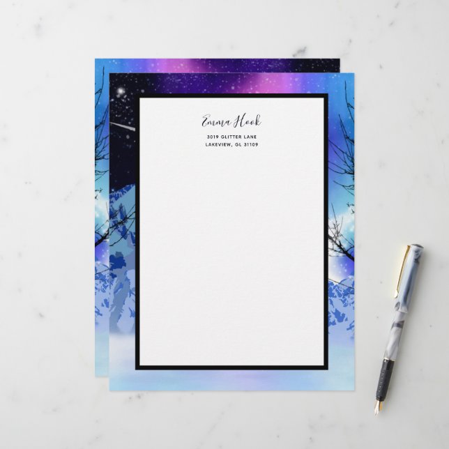Winter Wonderlights Letterhead (Front/Back In Situ)