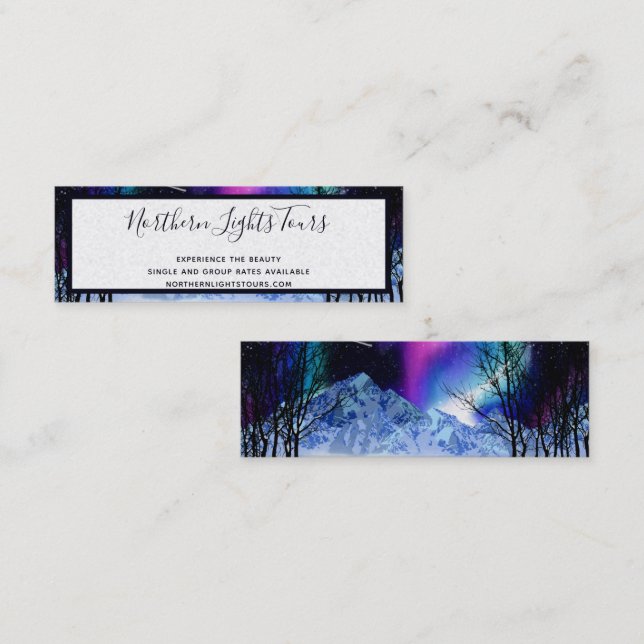 Winter Wonderlights Mini Business Card (Front/Back)